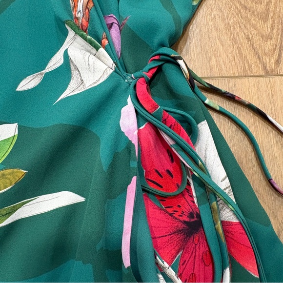 aritzia green wrap dress Flamingo Park Wrap Dress main image 0